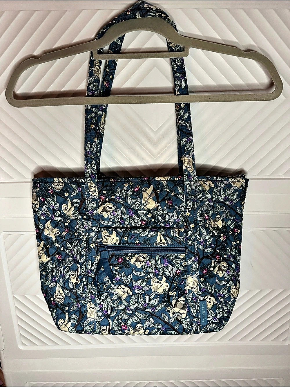 Vera Bradley Sloth Tote Bag in Hanging Around Hanging Around Flora
